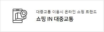 쇼핑 IN 대중교통